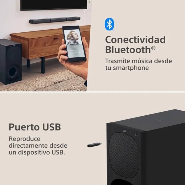 Sony HT-S40R Barra de Sonido Home Theatre Soundbar 5.1 Canales