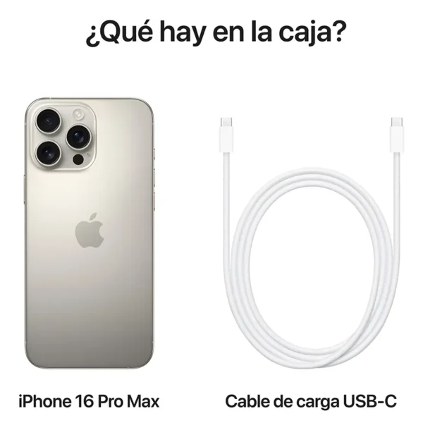 Apple iPhone 16 Pro Max (256 GB) - Titanio natural